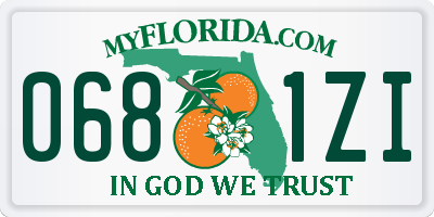 FL license plate 0681ZI
