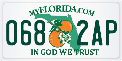 FL license plate 0682AP