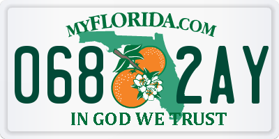 FL license plate 0682AY