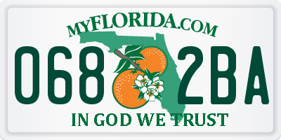 FL license plate 0682BA