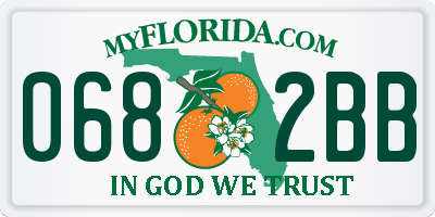 FL license plate 0682BB