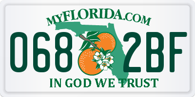 FL license plate 0682BF