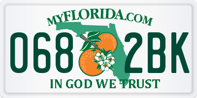 FL license plate 0682BK