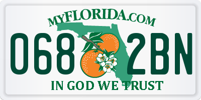 FL license plate 0682BN