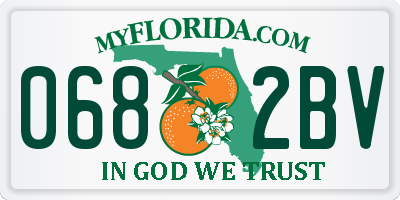 FL license plate 0682BV