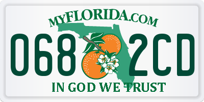 FL license plate 0682CD