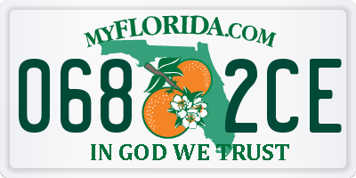 FL license plate 0682CE