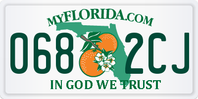 FL license plate 0682CJ