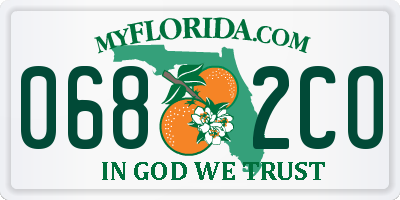 FL license plate 0682CO
