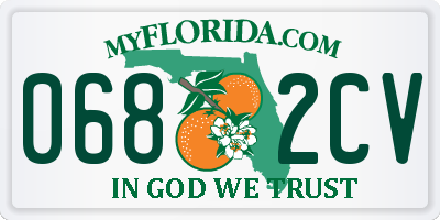 FL license plate 0682CV