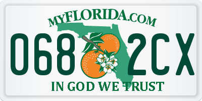 FL license plate 0682CX