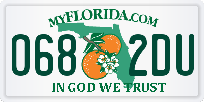 FL license plate 0682DU