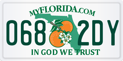 FL license plate 0682DY