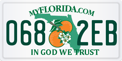 FL license plate 0682EB
