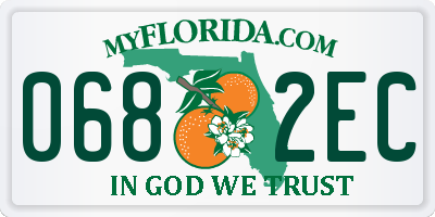 FL license plate 0682EC