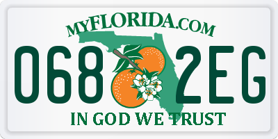 FL license plate 0682EG