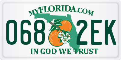 FL license plate 0682EK