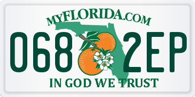 FL license plate 0682EP