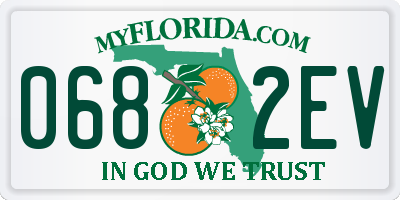 FL license plate 0682EV