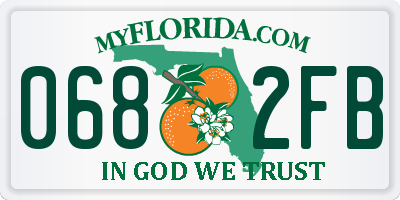 FL license plate 0682FB