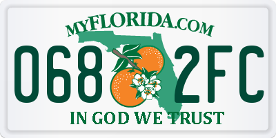 FL license plate 0682FC
