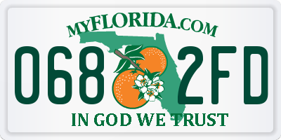 FL license plate 0682FD