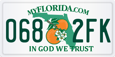 FL license plate 0682FK