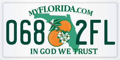 FL license plate 0682FL