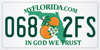 FL license plate 0682FS