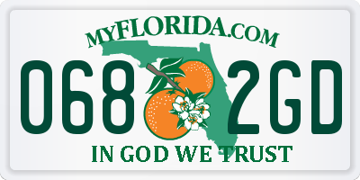 FL license plate 0682GD