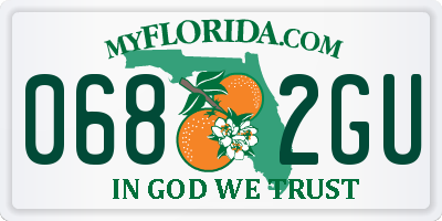 FL license plate 0682GU