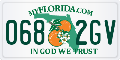 FL license plate 0682GV