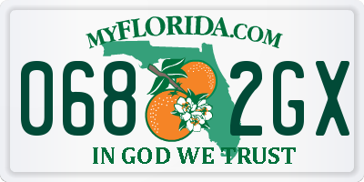 FL license plate 0682GX