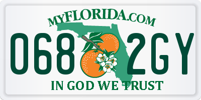 FL license plate 0682GY