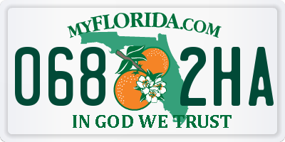 FL license plate 0682HA