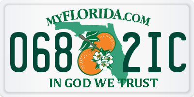 FL license plate 0682IC