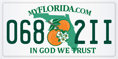 FL license plate 0682II