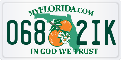 FL license plate 0682IK