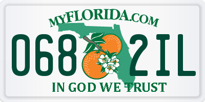 FL license plate 0682IL