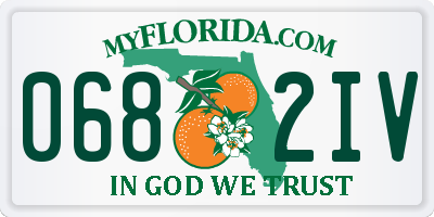 FL license plate 0682IV