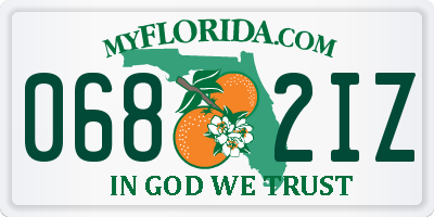 FL license plate 0682IZ