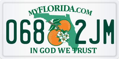 FL license plate 0682JM