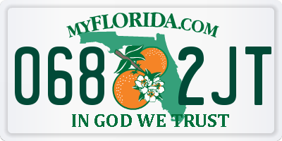 FL license plate 0682JT