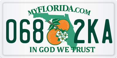 FL license plate 0682KA