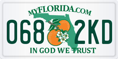FL license plate 0682KD