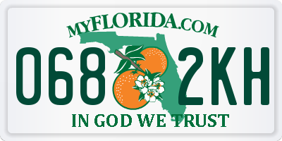 FL license plate 0682KH