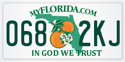 FL license plate 0682KJ