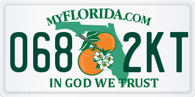 FL license plate 0682KT
