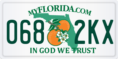 FL license plate 0682KX