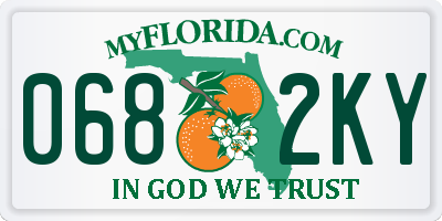 FL license plate 0682KY